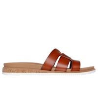 Skechers Donna BOBS Desert Kiss Low - Peak Look Sandali in Nocciola, Taglia 41, Vegan, Lavabile in lavatrice