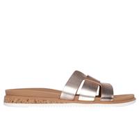 Skechers Donna BOBS Desert Kiss Low - Peak Look Sandali in Rosaoro, Taglia 36, Vegan, Lavabile in lavatrice