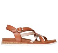 Skechers Donna BOBS Desert Kiss Low - Peak Rank Sandali in Nocciola, Taglia 41, Vegan