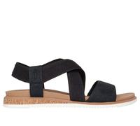 Skechers Donna BOBS Desert Kiss Low Sandali in Nero, Taglia 38, Vegan