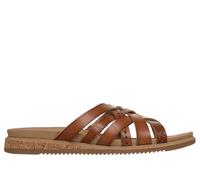 Skechers Donna BOBS Desert Kiss Low - Sunny Strolls Sandali in Nocciola, Taglia 36, Vegan, Lavabile in lavatrice