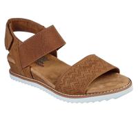 Skechers Donna BOBS Desert Kiss Sandali in Nocciola, Taglia 39 Wide
