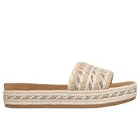 Skechers Donna BOBS Misty Kiss - Island Peace Sandali in Naturale, Taglia 37, Vegan
