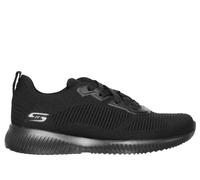 Skechers Donna BOBS Sport Squad - Tough Talk Sneaker in Nero, Taglia 37 Wide