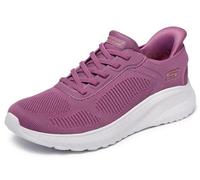 Skechers Donna Bobs Squad Chaos Current Muse Slip-In ALLENATRICE, Dark Rose Textile, 36 EU