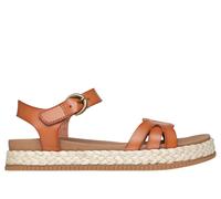 Skechers Donna BOBS Stormy Kiss Sandali in Marrone Valigia, Taglia 40, Vegan