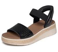 Skechers Bobs Sun Ray Step Aside Sneaker, Nero, 38 EU