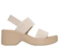 Skechers CALI DAY - Sandali con tacco Da donna, White,