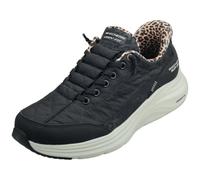 Skechers Donna Contour Foam Leopard Dream Slip-in ALLENATRICE, Black Mesh Duraleather Leather Leopard Trim, 39 EU