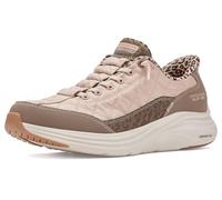 Skechers Donna Contour Foam Leopard Dream Slip-in ALLENATRICE, Brown Mesh Duraleather Leather Leopard Trim, 39 EU