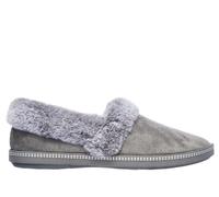 Skechers Cozy Campfire Team Toasty, Pantofole Donna, Charcoal Microfiber Suede Faux Fur Line, 38.5 EU