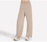 Skechers Donna Cozy Luxe Relaxed Pantaloni in Talpa/Marrone, Taglia Largo