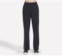 Skechers Donna Cozy Luxe Track Pantaloni in Nero, Taglia Medio