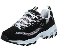 Skechers Donna D lites Interlude Leather Synthetic Black Multi Formatori 38.5 EU