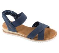 Skechers Donna Desert Kiss Golden Lily Sandali, Navy Washed Canvas, 38.5 EU
