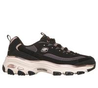 Skechers Donna D'Lites - Chrome Wave Sneaker in Nero/Rosa Oro, Taglia 37.5