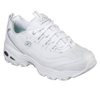 Skechers Donna D'Lites - Endless Dream Sneaker in Bianco/Argento, Taglia 35