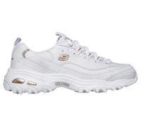 Skechers Donna D'Lites - Fresh Start Sneaker in Bianco/Rosa Oro, Taglia 37