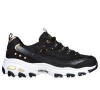 Skechers Donna D'Lites Sneaker in Nero/Oro, Taglia 41