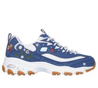 Skechers Donna D'Lites - Spring Bloom Sneaker in Blu Navy Blue, Taglia 39 Wide