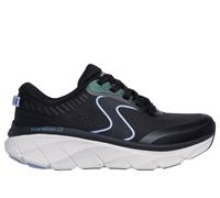 Skechers Donna D'Lux Walker 2.0 - Active Pace Sneaker in Nero/Lavanda, Taglia 37, Vegan, Lavabile in lavatrice