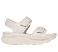 Skechers Donna D'Lux Walker - Adored Days Sandali in Naturale, Taglia 36, Vegan, Lavabile in lavatrice