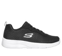 Skechers Dynamight 2.0-eye To Eye, Sneaker Donna, Black Mesh Durabuck White Trim, 41 EU