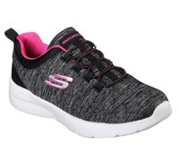 Skechers Donna Dynamight 2.0 - In a Flash Sneaker in Nero/Rosa Fluo, Taglia 39