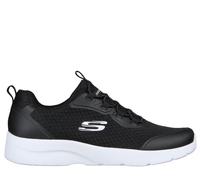 Skechers Donna Dynamight 2.0 - Social Orbit Sneaker in Nero/Bianco, Taglia 38, Vegan