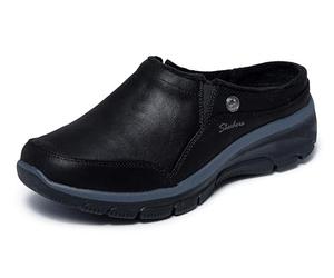 Skechers Donna Easy Going-Latte 2 Mule, Nero, 7