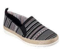 Skechers, Flexpadrille 3.0 Isola Muse Donna, Maglia Nera e Multi ingegnerizzata, 38 EU