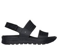 Skechers Donna Foamies: Arch Fit Footsteps - Sunny Days Sandali in Nero, Taglia 40, Lavabile in lavatrice