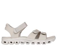 Skechers Donna Glide-Step - Count On Me Sandali in Grigio, Taglia 38, Vegan, Lavabile in lavatrice