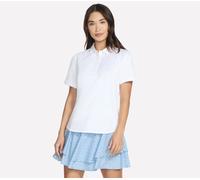 Skechers Polo Go Dri Swift Club, Bianco/Giardino opulento, M Donna