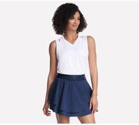Skechers Donna GO DRI Swift Polo Tank in Bianco, Taglia Piccolo