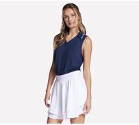 Skechers Donna GO DRI SWIFT Polo Tank in Blu Navy Blue, Taglia XS