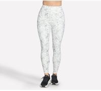 Skechers Donna GO FLEX RIB Floral Mirage Full Length High-Waisted Legging in Argento/Grigio, Taglia Medio