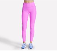 Skechers Donna GO FLEX RIB Full Length High-Waisted Legging in Rosa Fluo/Lavanda, Taglia Piccolo