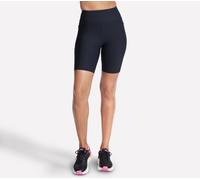 Skechers Donna GO FLEX RIB High Waisted 8 Inch Bike pantaloni corti in Nero, Taglia XL