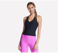 Skechers Donna GO FLEX RIB V-Neck Tank in Nero, Taglia Largo