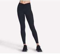 Skechers Donna GO FLEX SLIM Full Length High-Waisted Legging in Nero, Taglia Largo