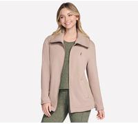 Skechers Donna GO SNUGGLE Tunic Full Zip Giacca in Talpa/Marrone, Taglia Medio