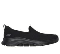 Skechers Go Walk 7 Edera, Sneaker Basse Donna, Finiture in Tessuto Nero, 39.5 EU
