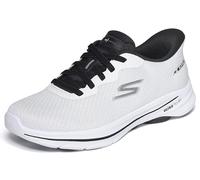 Skechers Donna Go Walk 8 Nadia Slip-In ALLENATRICE, White Textile/ Black Trim, 36.5 EU
