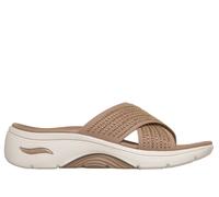 Skechers Donna GO WALK Arch Fit 2.0 Sandali - Arlene in Ocra, Taglia 40, Vegan