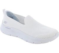 Skechers Donna Go Walk Flex Bright Summer Baskets, Trim Textile Blanche, 35.5 EU, Trim tessile bianco, 35.5 EU