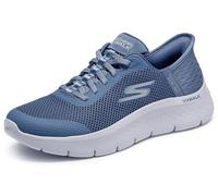 Skechers Donna Go Walk Flex Grand Entry Trainers, Blue Textile/Trim, 37 EU