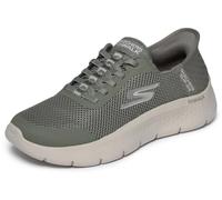 Skechers Donna Go Walk Flex Grand Entry Trainers, Olive Textile/Trim, 41 EU