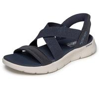 Skechers Sandali da Donna Go Walk Flex Glimmer UP, Blu Navy, 37