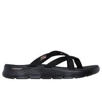 Skechers Donna GO WALK Flex Sandali - Ssselena in Nero, Taglia 36, Vegan, Lavabile in lavatrice